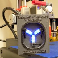 Small Flux Capacitor with Flashing Lights 3D Printing 27821