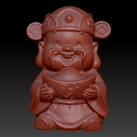 Small Happy Chinese New Year god of wealth congratulations fortune 3D Printing 278232
