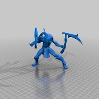 Small Akali–the Fist of Shadow 3D Printing 27853