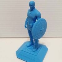 Small Captain America (printer friendly) 3D Printing 278555