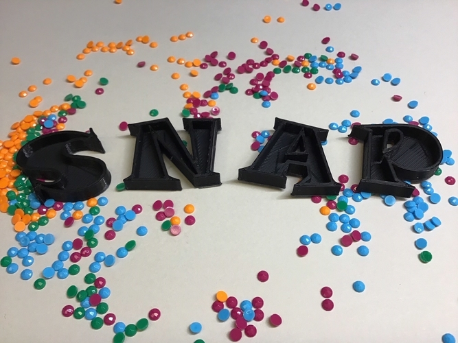 EMPTY SNAP Font uppercase 3D letters STL file 3D print model 3D Print 279248 EMPTY SNAP Font uppercase 3D letters STL file 3D print model 3D Print 279248