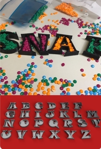 EMPTY SNAP Font uppercase 3D letters STL file 3D print model 3D Print 279255 EMPTY SNAP Font uppercase 3D letters STL file 3D print model 3D Print 279255