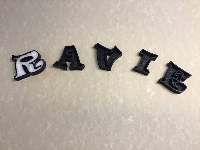 EMPTY RAVIE Font uppercase 3D letters STL file 3D print model 3D Print 279386 EMPTY RAVIE Font uppercase 3D letters STL file 3D print model 3D Print 279386