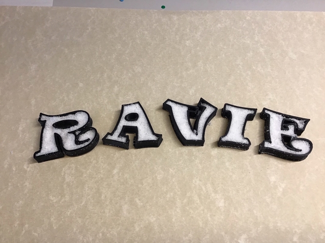 EMPTY RAVIE Font uppercase 3D letters STL file 3D print model 3D Print 279388 EMPTY RAVIE Font uppercase 3D letters STL file 3D print model 3D Print 279388