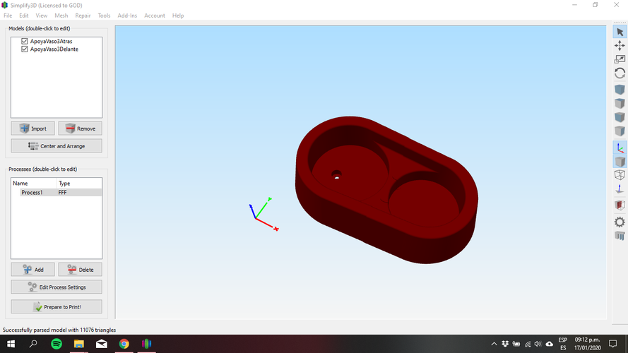 Apolla Vaso y Termo para Auto 3D Print 279451
