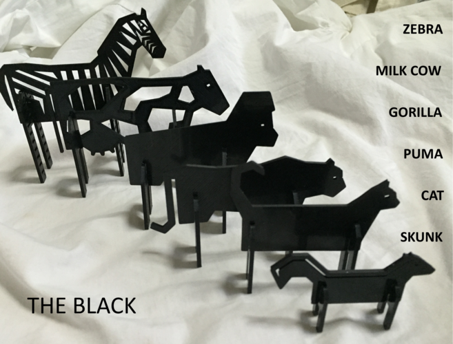Simple Animals 11 - The Black 3D Print 27953