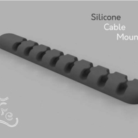 Small Silicone cable mount 3D Printing 279688