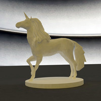 Small Unicorn (Low Poly) 3D Printing 27972