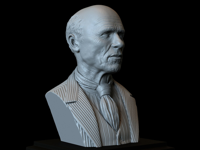 Ed Harris 3d printable bust 3D Print 279724 Ed Harris 3d printable bust 3D Print 279724