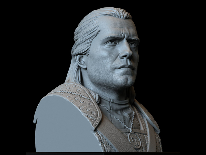 Geralt of Rivia (Henry Cavill) from The Witcher 3D Print 279740 Geralt of Rivia (Henry Cavill) from The Witcher 3D Print 279740