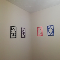 Small Wall art as poker cards 3D Printing 279906