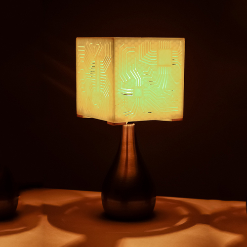 "Power My Circuit" Lamp Shade By Mazuir Ross (Assembly Required) 3D Print 28011