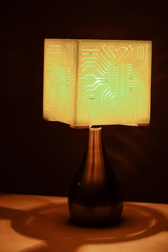"Power My Circuit" Lamp Shade By Mazuir Ross (Assembly Required) 3D Print 28012