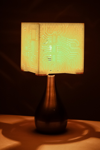 "Power My Circuit" Lamp Shade By Mazuir Ross (Assembly Required) 3D Print 28015