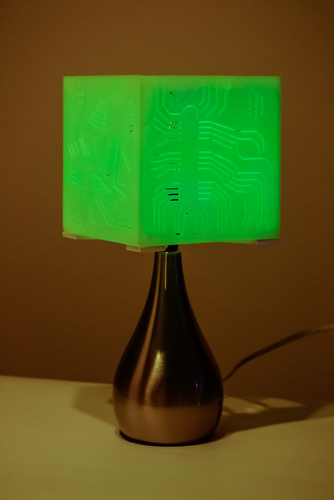 "Power My Circuit" Lamp Shade By Mazuir Ross (Assembly Required) 3D Print 28016
