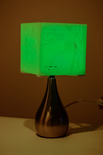 "Power My Circuit" Lamp Shade By Mazuir Ross (Assembly Required) 3D Print 28019