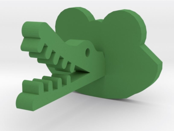 Crocodile coat hook 3D Print 280841