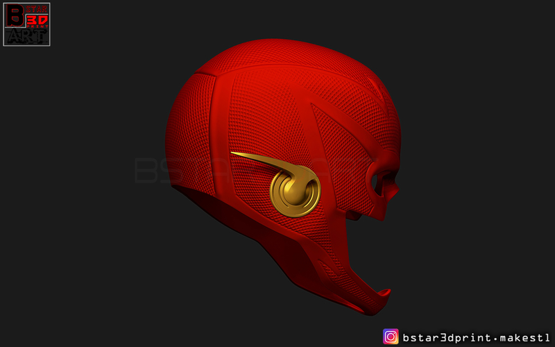 Flash Helmet Season 6 3D print model 3D Print 281066