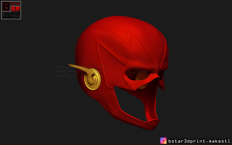Flash Helmet Season 6 3D print model 3D Print 281067
