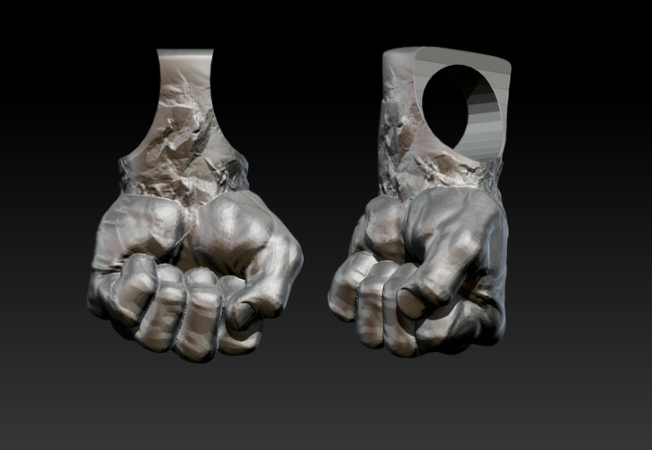 Fist Pendant Jewel 3d print model 3D Print 281120
