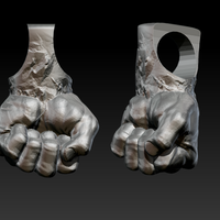 Small Fist Pendant Jewel 3d print model 3D Printing 281120