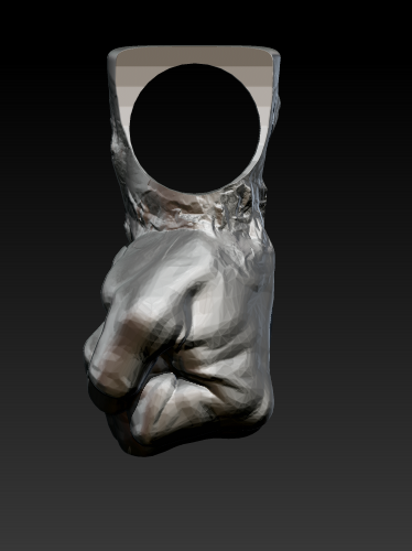 Fist Pendant Jewel 3d print model 3D Print 281122