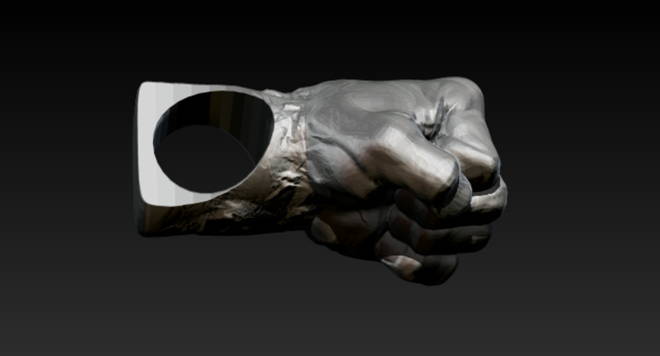 Fist Pendant Jewel 3d print model 3D Print 281124