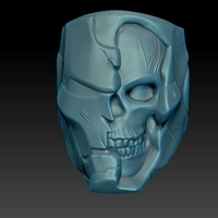 Small Iron Man Skull Ring 3D print model 3D Printing 281955