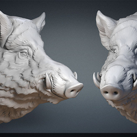Small warthog design 3D Printing 282795
