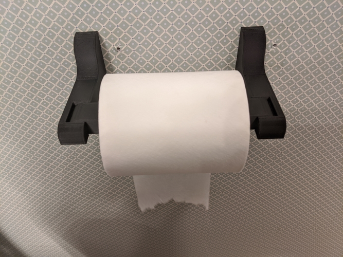 Print In Place Quick-Change Toilet Paper / Paper Towel Holder 3D Print 282829