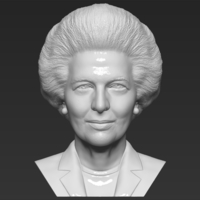 Small Margaret Thatcher bust 3D printing ready stl obj formats 3D Printing 283021