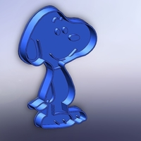 Small Cookie cutter- snoopy 100 (Free) 3D Printing 283306