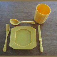 Small cutlery, plate and cup 3D Printing 28351