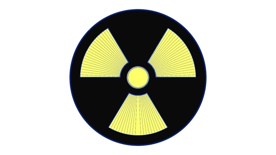 nuclear radiation symbol 3D Print 283957