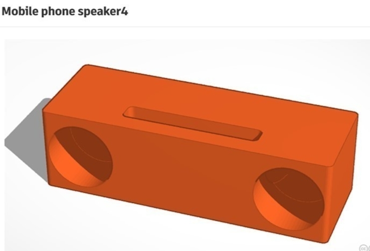 Mobile Phone speaker 3D Print 284336