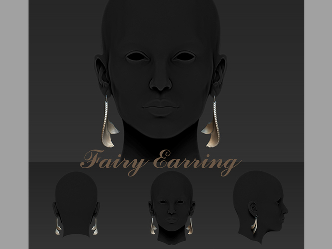 Fairy Earring 3D Print 28447