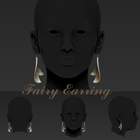 Small Fairy Earring 3D Printing 28447