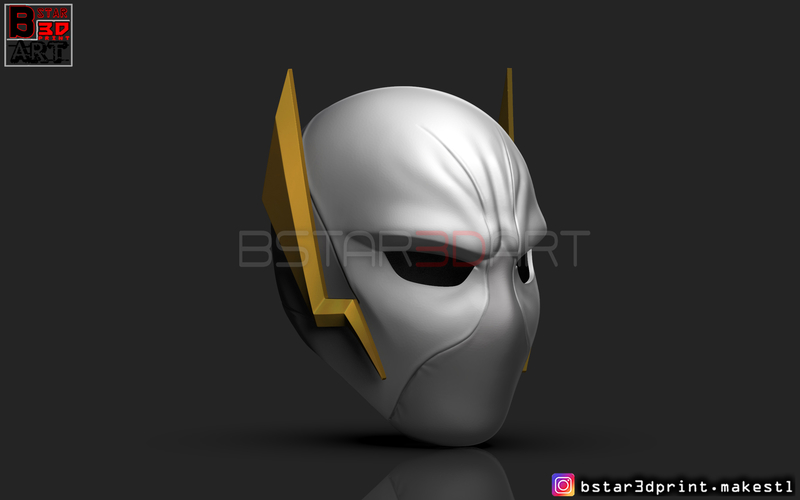 Godspeed Mask - Flash God Season 6 - Flash cosplay helmet  3D Print 284531