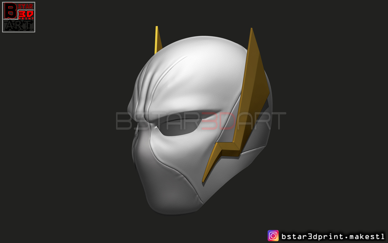 Godspeed Mask - Flash God Season 6 - Flash cosplay helmet  3D Print 284533
