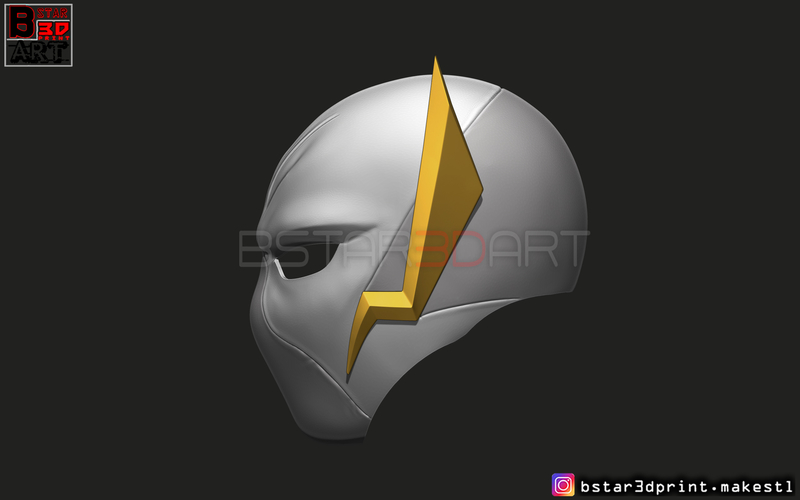 Godspeed Mask - Flash God Season 6 - Flash cosplay helmet  3D Print 284534