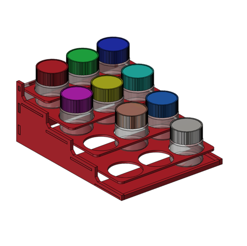 paint bottle holder 3D Print 284892 paint bottle holder 3D Print 284892