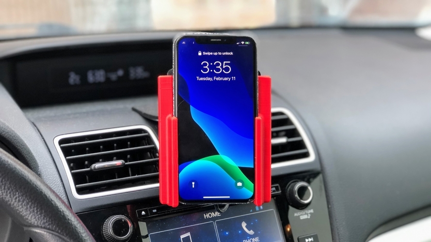 Wireless Cellphone Car Charger - iPhone X Edition 3D Print 284903