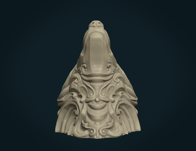 Stylized Wolf head 3D Print 285100