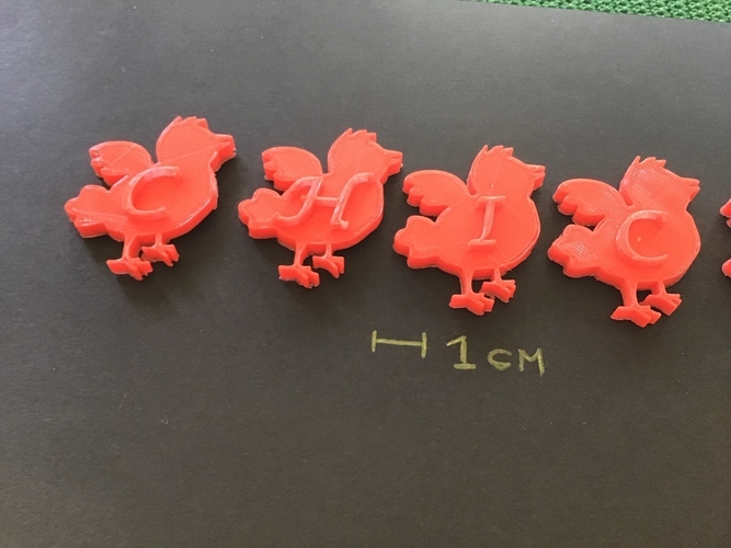 CHICK EASTER 3d letters STL file 3D Print 285275 CHICK EASTER 3d letters STL file 3D Print 285275