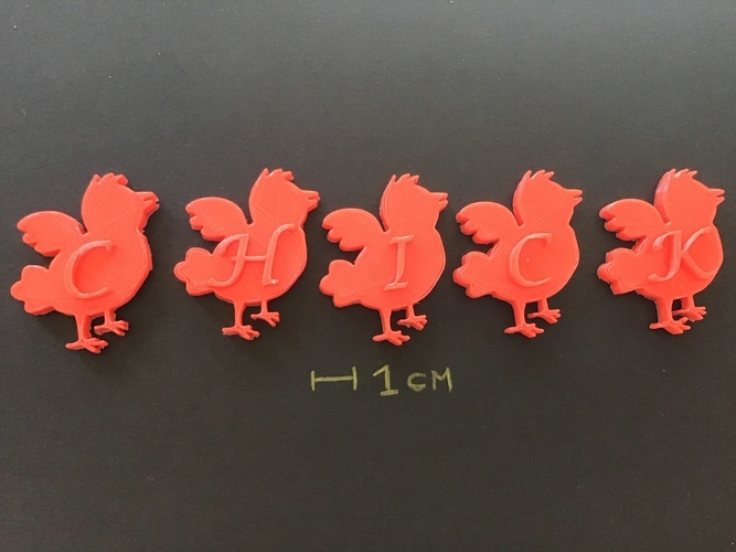 CHICK EASTER 3d letters STL file 3D Print 285279 CHICK EASTER 3d letters STL file 3D Print 285279