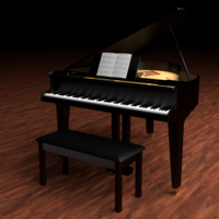 Small a Grand Piano 3D Printing 287617