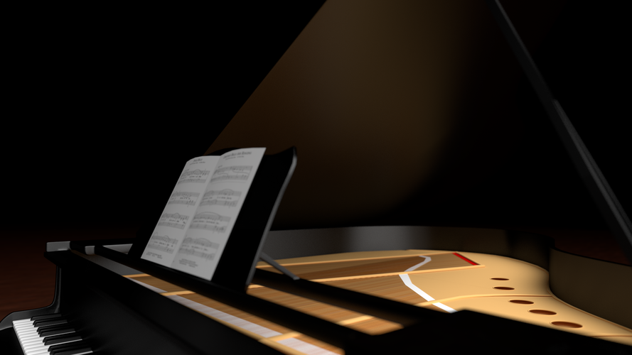 a Grand Piano 3D Print 287618
