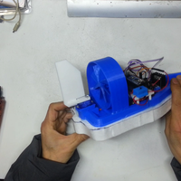 Small Fan Powered RC Airboat making 3D Printing 287681