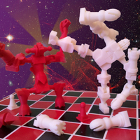Small Chessbot Monster Transforming Chess Set 3D Printing 2879