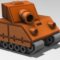 Small Tank Model from Advance Wars Game  3D Printing 28810